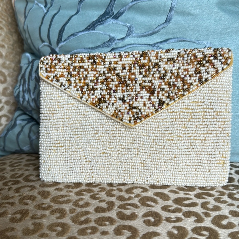 New beaded envelope clutch purse